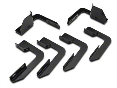 Molded/Sure Grip Running Board Mounting Kit; Black (09-14 F-150, Excluding Raptor)
