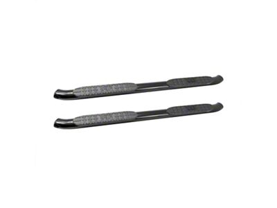 Pro Traxx 4-Inch Oval Side Step Bars; Black (17-25 F-250 Super Duty SuperCrew)