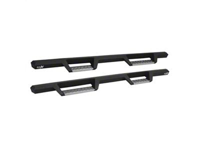 Westin HDX Stainless Drop Nerf Side Step Bars; Textured Black (17-25 F-250 Super Duty SuperCrew)