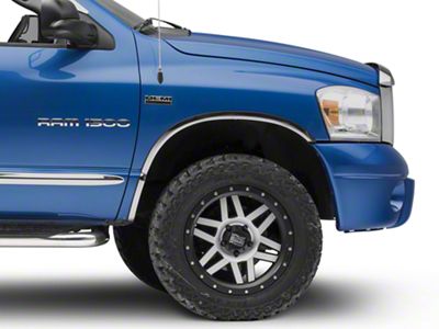 Wheel Well Fender Trim Molding; Stainless Steel (02-08 RAM 1500)