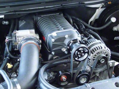 Whipple W140AX 2.3L Intercooled Supercharger Competition Kit; Black (14-19 6.0L Silverado 2500 HD)
