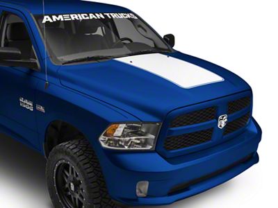SEC10 Hood Decal; White (09-18 RAM 1500)