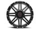 Wicked Offroad W901 Gloss Black Milled 6-Lug Wheel; 20x10; -12mm Offset (21-23 F-150)