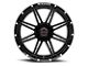Wicked Offroad W905 Gloss Black Milled 6-Lug Wheel; 20x10; -12mm Offset (21-23 F-150)