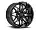 Wicked Offroad W909 Gloss Black Milled 6-Lug Wheel; 20x10; -24mm Offset (21-24 F-150)