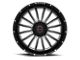 Wicked Offroad W908 Gloss Black Milled 8-Lug Wheel; 20x10; -24mm Offset (17-22 F-350 Super Duty SRW)
