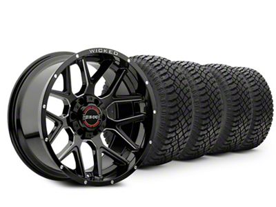 20x10 Wicked Offroad W903 & 33in Atturo All-Terrain Trail Blade X/T Tire Package (19-25 RAM 1500)