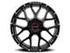 Wicked Offroad W903 Gloss Black Milled 6-Lug Wheel; 20x10; -19mm Offset (19-24 RAM 1500)