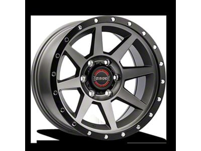 Wicked Offroad W935 Gray Center with Black Lip 6-Lug Wheel; 17x9; 0mm Offset (19-23 Ranger)