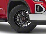 Wicked Offroad W903 Gloss Black Milled 6-Lug Wheel; 20x10; -19mm Offset (19-26 Sierra 1500)