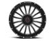 Wicked Offroad W908 Satin Black Milled 8-Lug Wheel; 20x10; -24mm Offset (07-10 Silverado 2500 HD)