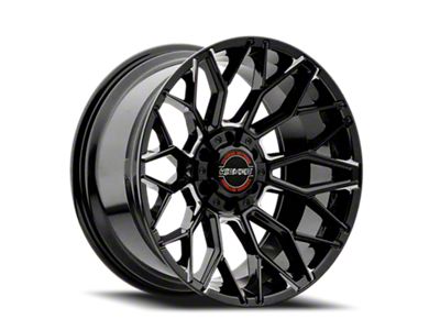 Wicked Offroad W934 Gloss Black Milled 6-Lug Wheel; 22x10; -19mm Offset (21-24 Yukon)