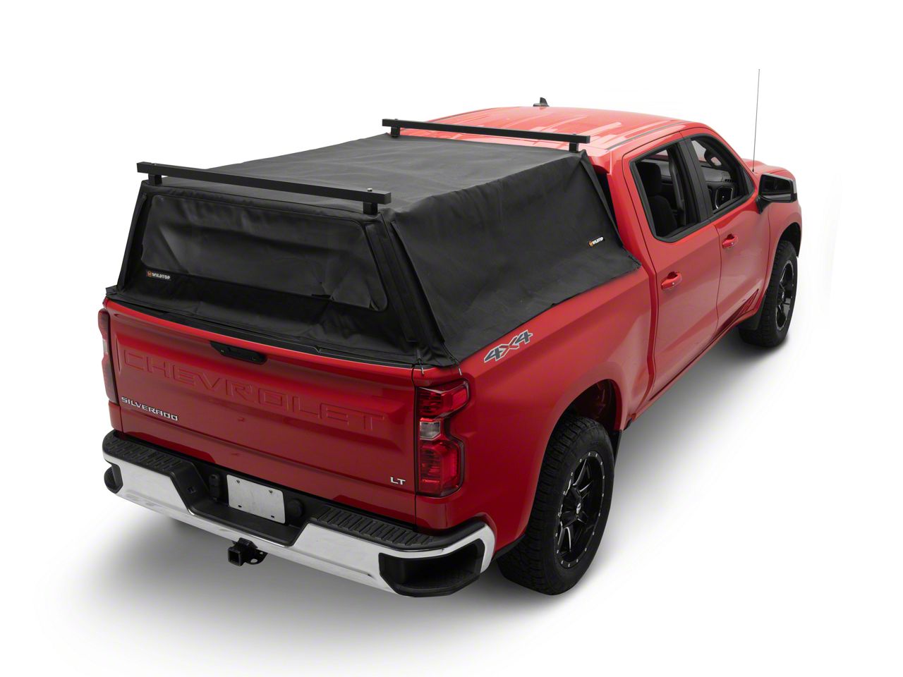 WildTop Silverado 1500 Soft Truck Cap with Integrated Roof Rack