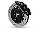 Wilwood AERO6 Front Big Brake Kit with Drilled and Slotted Rotors; Black Calipers (97-03 2WD F-150)