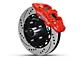 Wilwood AERO6 Front Big Brake Kit with Drilled and Slotted Rotors; Red Calipers (97-03 2WD F-150)