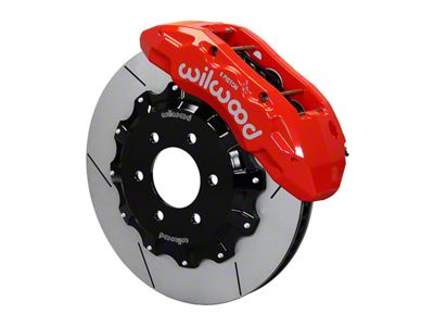 Wilwood Tactical Extreme TX6R Front Big Brake Kit with 15.50-Inch Slotted Rotors; Red Calipers (17-19 F-150 Raptor)