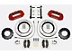 Wilwood Tactical Extreme TX6R Front Big Brake Kit with 16-Inch Slotted Rotors; Red Calipers (13-24 4WD F-250 Super Duty)