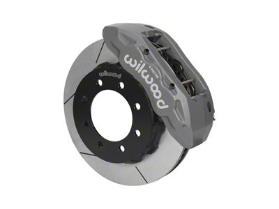 Wilwood Tactical Extreme TX6R Front Big Brake Kit with 16-Inch Slotted Rotors; Anodized Clear Calipers (13-25 4WD F-350 Super Duty)