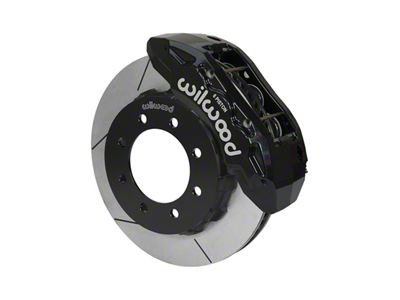 Wilwood Tactical Extreme TX6R Front Big Brake Kit with 16-Inch Slotted Rotors; Black Calipers (13-25 4WD F-350 Super Duty)
