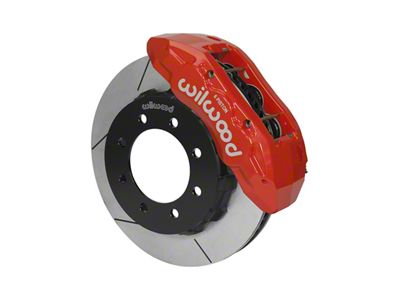 Wilwood Tactical Extreme TX6R Front Big Brake Kit with 16-Inch Slotted Rotors; Red Calipers (13-25 4WD F-350 Super Duty)