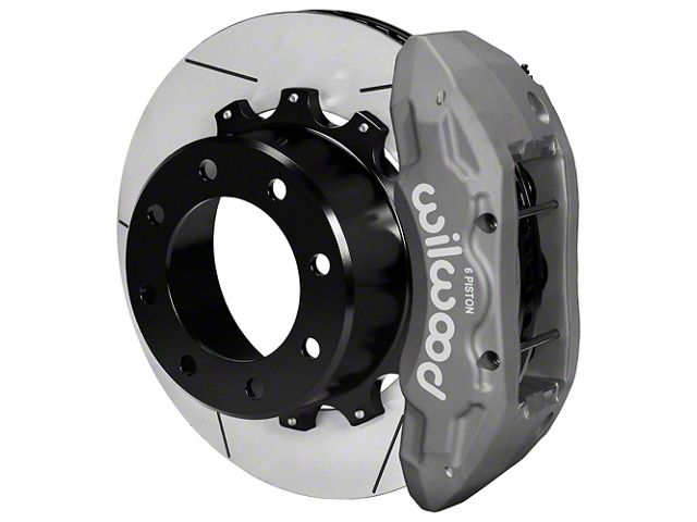 Wilwood Tactical Extreme TX6R Rear Big Brake Kit with 16-Inch Slotted Rotors; Anodized Clear Calipers (11-12 4WD F-350 Super Duty)