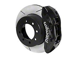 Wilwood Tactical Extreme TX6R Rear Big Brake Kit with 16-Inch Slotted Rotors; Black Calipers (13-25 4WD F-350 Super Duty)