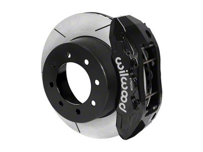Wilwood Tactical Extreme TX6R Rear Big Brake Kit with 16-Inch Slotted Rotors; Black Calipers (13-25 4WD F-350 Super Duty)