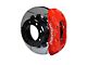 Wilwood Tactical Extreme TX6R Rear Big Brake Kit with 16-Inch Slotted Rotors; Red Calipers (11-12 4WD F-350 Super Duty)