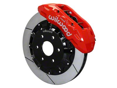 Wilwood Tactical Extreme TX6R Front Big Brake Kit with 16-Inch Slotted Rotors; Red Calipers (19-25 RAM 1500)