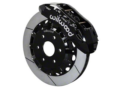 Wilwood Tactical Extreme TX6R Front Big Brake Kit with 16-Inch Slotted Rotors; Black Calipers (21-24 RAM 1500 TRX)