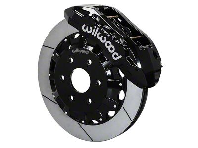 Wilwood Tactical Extreme TX6R Front Big Brake Kit with 16-Inch Slotted Rotors; Black Calipers (21-24 RAM 1500 TRX)