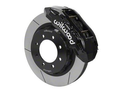 Wilwood Tactical Extreme TX6R Front Big Brake Kit with 16-Inch Slotted Rotors; Black Calipers (14-18 RAM 2500)