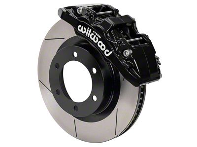 Wilwood AERO6-DM Front Big Brake Kit with 13.38-Inch Slotted Rotors; Black Calipers (19-23 Ranger)