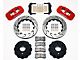 Wilwood AERO4 Rear Big Brake Kit with Drilled and Slotted Rotors; Red Calipers (99-18 Sierra 1500)