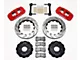 Wilwood AERO6 Front Big Brake Kit with Drilled and Slotted Rotors; Red Calipers (99-18 Sierra 1500)