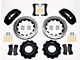 Wilwood TC6R Front Big Brake Kit with Drilled and Slotted Rotors; Black Calipers (99-18 Sierra 1500)