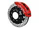 Wilwood TC6R Front Big Brake Kit with 16-Inch Drilled and Slotted Rotors; Red Calipers (07-10 Sierra 3500 HD)