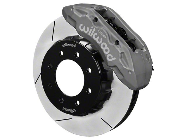 Wilwood Tactical Extreme TX6R Front Big Brake Kit with 16-Inch Slotted Rotors; Anodized Clear Calipers (07-10 Sierra 3500 HD)