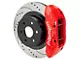 Wilwood Tactical Extreme TX4R Rear Big Brake Kit with 16-Inch Drilled and Slotted Rotors; Red Calipers (99-18 Silverado 1500)