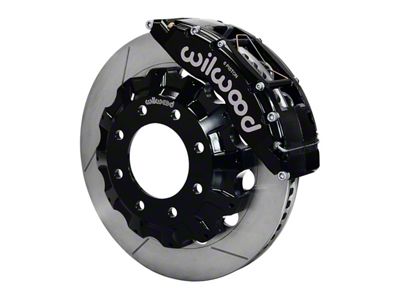 Wilwood TC6R Front Big Brake Kit with 16-Inch Slotted Rotors; Black Calipers (07-10 Silverado 2500 HD)