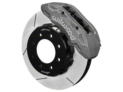 Wilwood Tactical Extreme TX6R Front Big Brake Kit with 16-Inch Slotted Rotors; Anodized Clear Calipers (07-10 Silverado 2500 HD)