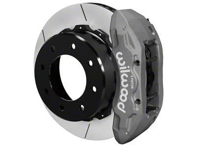Wilwood Tactical Extreme TX6R Rear Big Brake Kit with 15.50-Inch Slotted Rotors; Anodized Clear Calipers (11-19 Silverado 2500 HD)