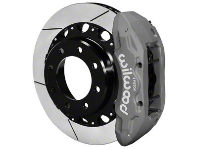 Wilwood Tactical Extreme TX6R Rear Big Brake Kit with 16-Inch Slotted Rotors; Anodized Clear Calipers (07-10 Silverado 2500 HD)