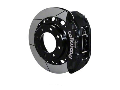 Wilwood Tactical Extreme TX6R Rear Big Brake Kit with 16-Inch Slotted Rotors; Black Calipers (07-10 Silverado 2500 HD)