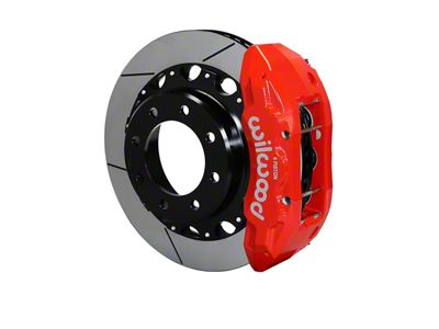 Wilwood Tactical Extreme TX6R Rear Big Brake Kit with 16-Inch Slotted Rotors; Red Calipers (07-10 Silverado 2500 HD)