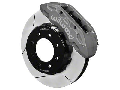 Wilwood Tactical Extreme TX6R Front Big Brake Kit with 16-Inch Slotted Rotors; Anodized Clear Calipers (07-10 Silverado 3500 HD)