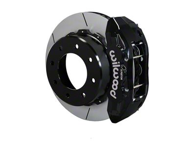 Wilwood Tactical Extreme TX6R Rear Big Brake Kit with 15.50-Inch Slotted Rotors; Black Calipers (11-19 Silverado 3500 HD)