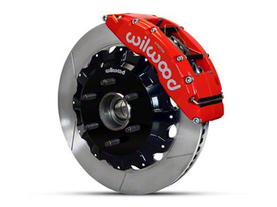 Wilwood TC6R 6-Lug Front Big Brake Kit with Slotted Rotors; Red Calipers (04-08 2WD F-150)