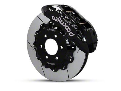 Wilwood Tactical Extreme TX6R Front Big Brake Kit with 15.50-Inch Slotted Rotors; Black Calipers (04-08 4WD F-150)