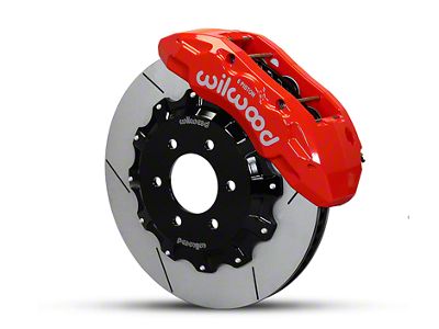 Wilwood Tactical Extreme TX6R Front Big Brake Kit with 15.50-Inch Slotted Rotors; Red Calipers (04-08 4WD F-150)